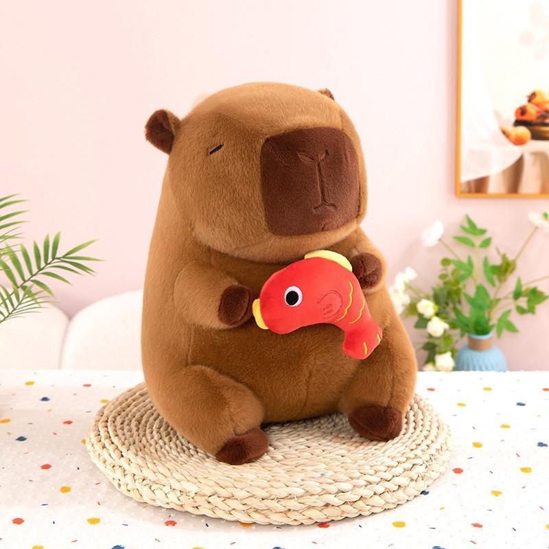 

Koi Capy Pork Plush Toy Cute Kapibala Doll New Year Gift Guinea Pig Doll 30cm