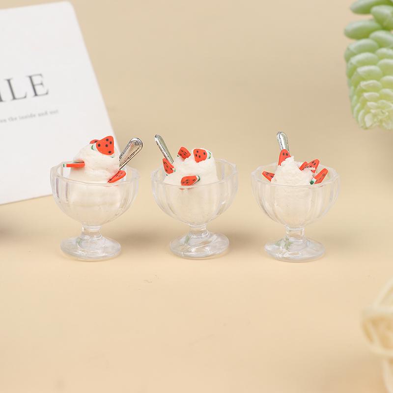 1:12 Poppenhuis Miniatuur Mini IJscoupes Model Doe-het-zelf Speelgoed Voedsel Accessoire