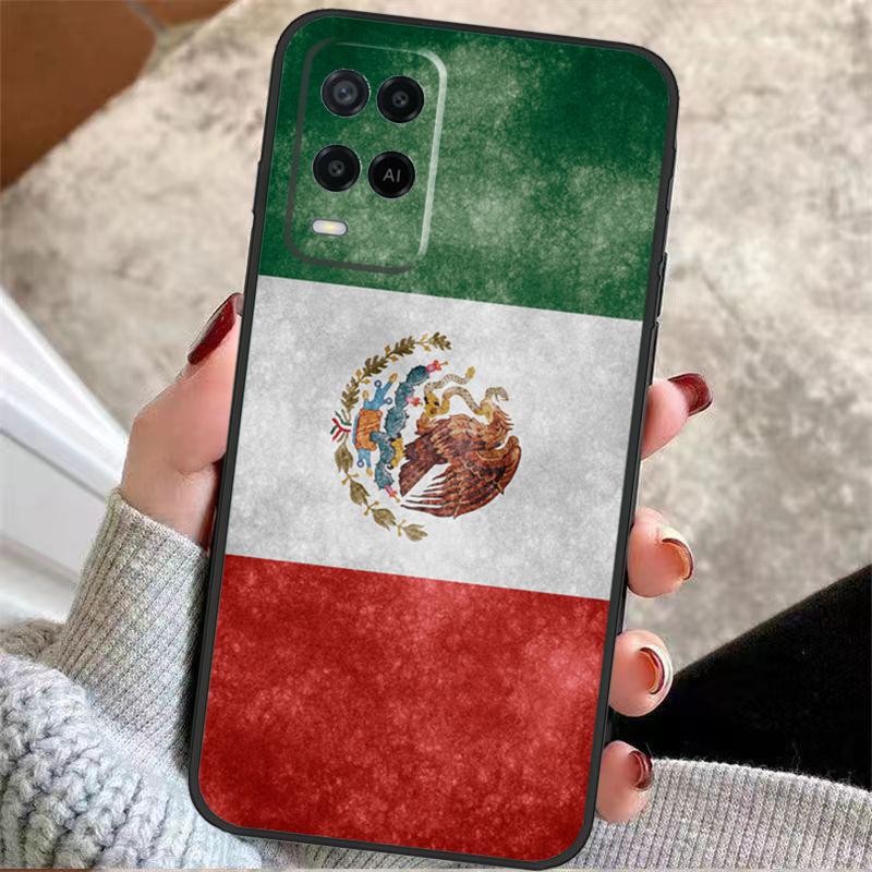 Mexico Mexican Flag Case For Oppo A5 Pro A38 A58 A78 A98 A54 A74 A94 A18 A57 A17 A77 A80 A60 A40 A96 A76 A16 A15