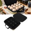 12 Grid Outdoor Egg Container Portable Shockproof Egg Carrier with Carry Handle for Party Picnic Travel Shockproof Egg Container