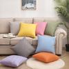 Housse de coussin unie amovible lavable avec rembourrage Lit Canapé Voiture Support lombaire Décoration d'intérieur moderne minimaliste