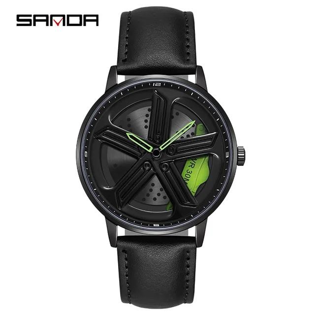 China Factory Mens Quartz Watch Sanda 1106 Original Stainless Steel Band Water Resist Chronograph Luminous Casual Watches