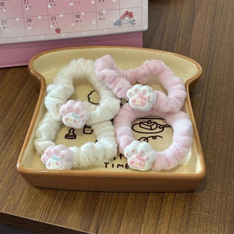 1PC cute milk huhu cat claw KT cat hair band soft cute autumn and winter plush headrope Internet celebrity ins style versatile hair accessories