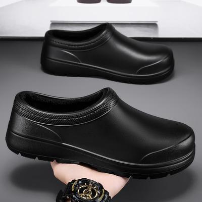 Küchenschuhe Herren Garten Clogs Outdoor Casual Wasserdicht Regenschuhe Rutschfest Restaurant Arbeitsschuhe Ölfest Kochschuh