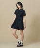 BBC EARTH W Knit Collar Point Woven Dress_Black