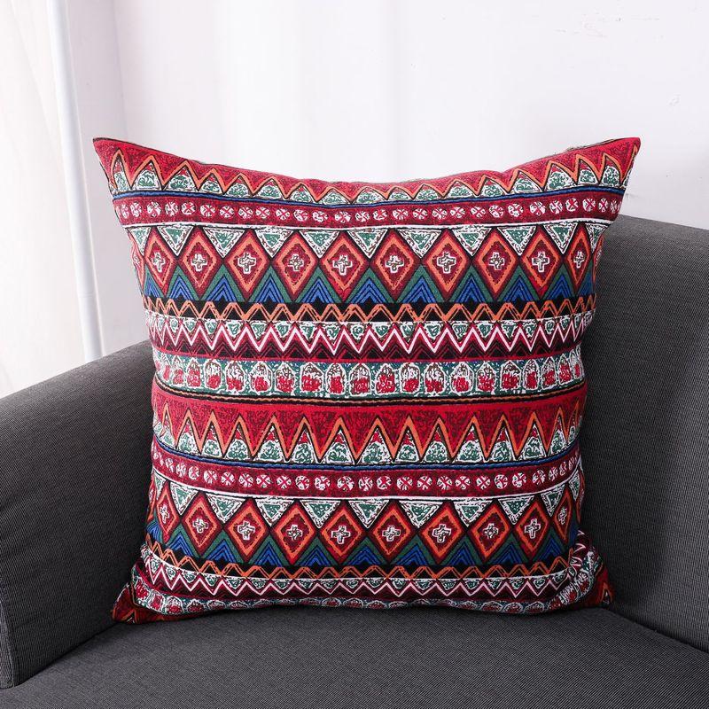 

Southeast Asia Pillow Coffee Shop Rattan Chair Fabric Sofa Bohemia Red 45x 45cm (without core)