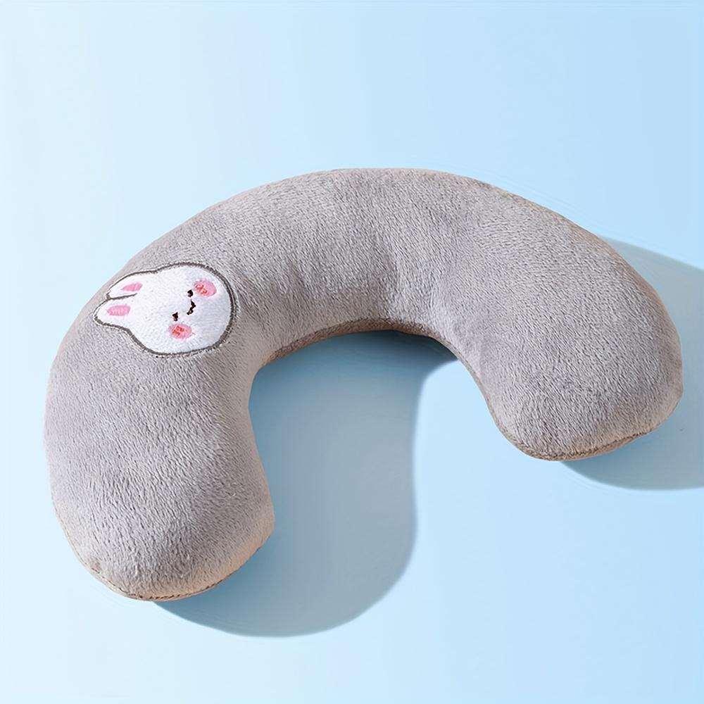 1 Stück U-förmiges Haustierkissen, Speziell für Hunde, Weiches Plüsch-Nackenstützkissen, Gemütliches Nachttischkissen für Herbst und Winter