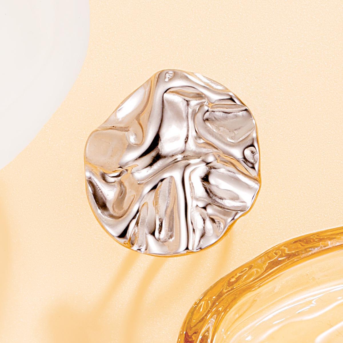 European & American Retro Geometric Stainless Steel Open Ring