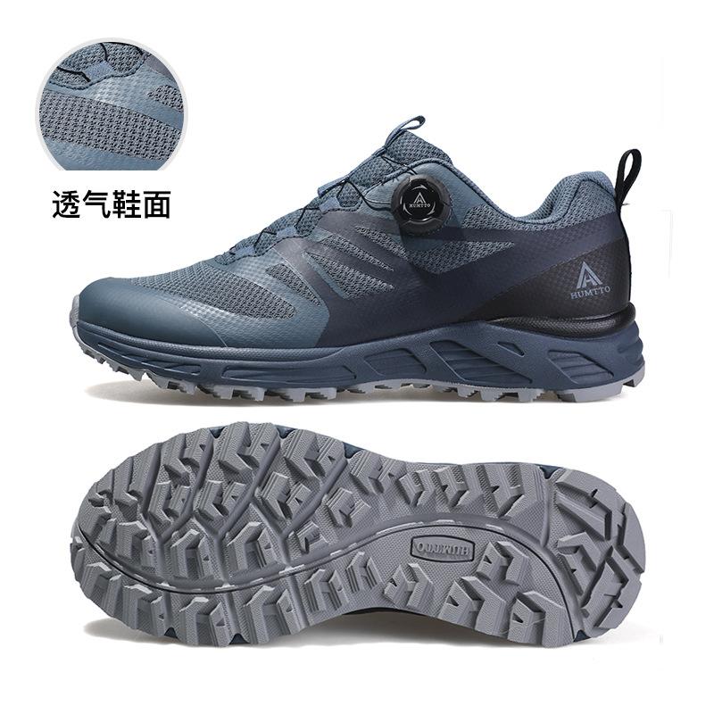 

Hantu hiking hiking shoes men s autumn and winter soft-soled running shoes rotating button breathable sneakers quick response shoes 45 сіро блакитний колір