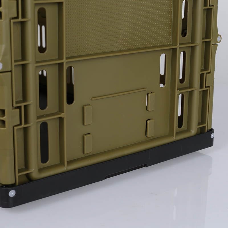 Dulton Folding Shopping Basket 30L Olive CAR Solid Color Foldable Basket Portable Lightweight Height 31cm Width 48cm Depth 28cm "FOR LIFE" V22-0505OV