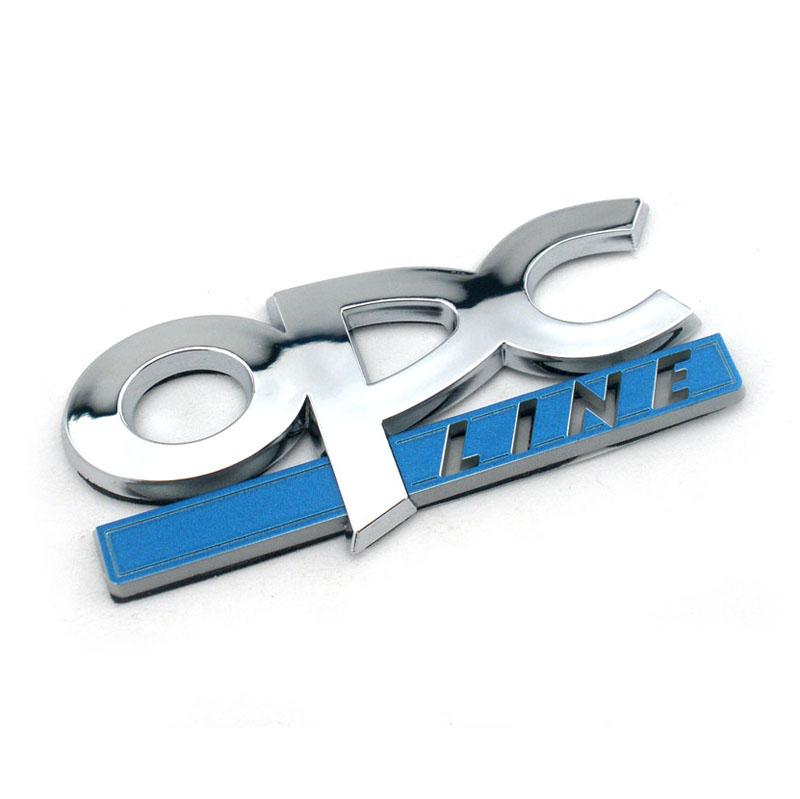 

3D Chrome OPC Line Auto Emblem Badge Car Sticker Decal for Opel Astra Zafira WE1 - Vehicle Identification And Decoration