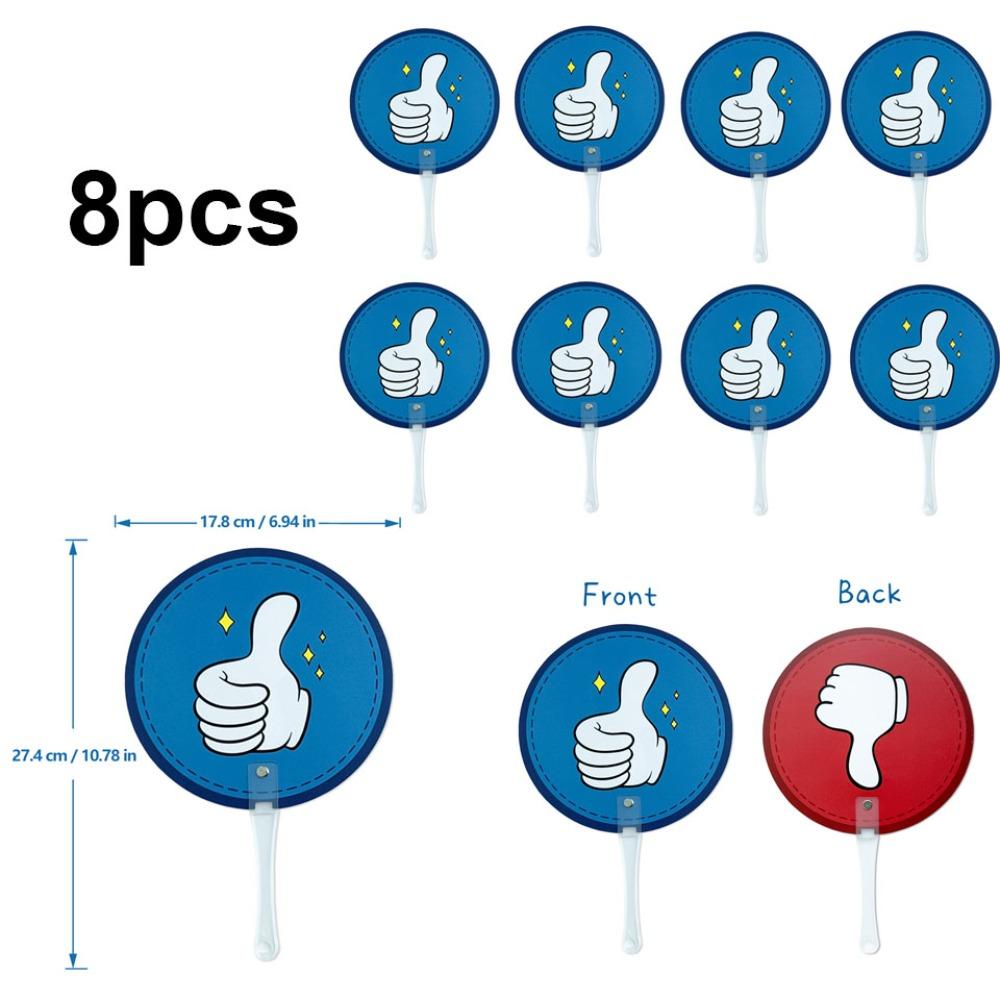 8pcs Yes/No KT Board Right/Wrong Hand Held Response Card Hold Up The Sign School Competition