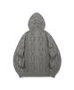 Mainbooth Neutral Punching Zip-Up Sweater(Charcoal)