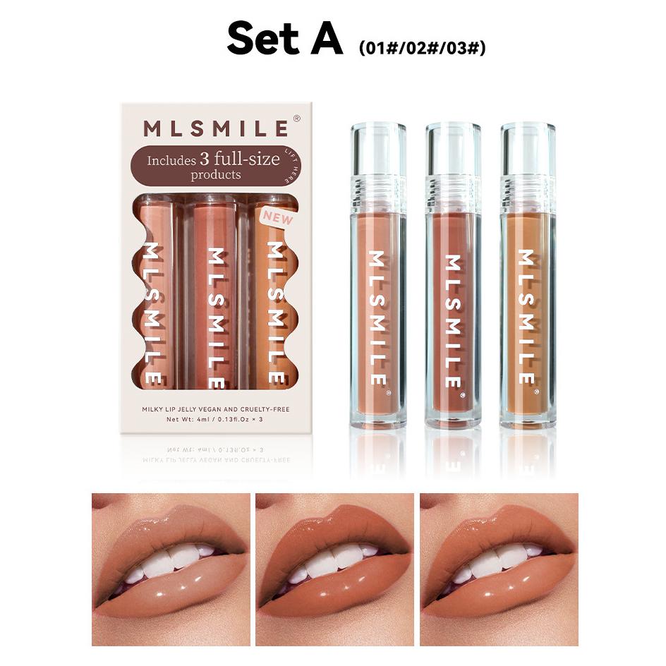 

3 шт./компл. зеркальная жидкая губная помада, увлажняющий блеск для губ, нектар, блеск для губ, набор для увеличения объема губ, увлажняющая глазурь для губ A