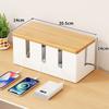 1pcs Plug in board storage, desktop socket arrangement, cover box, charging data cable, power cable, hidden storage rack