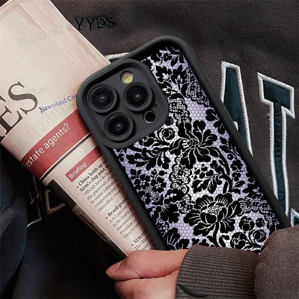 

Lace Style Cool Girl For IPhone 17 16 15 14 13 12 11 Pro Max Plus Phone Case Covers iPhone 16 plus