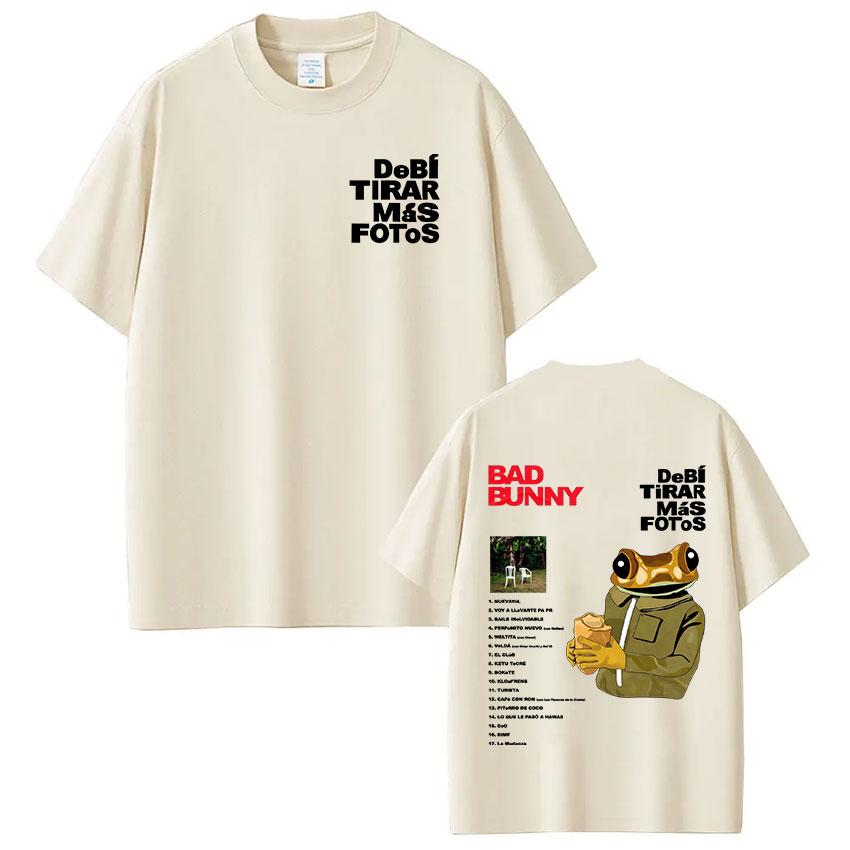 ZX Rapper Bad Bunny Debi Tirar Mas Fotos DTMF T Shirts Mens Women Clothing Fashion Harajuku Tshirt Cotton Short Sleeve Tshirts
