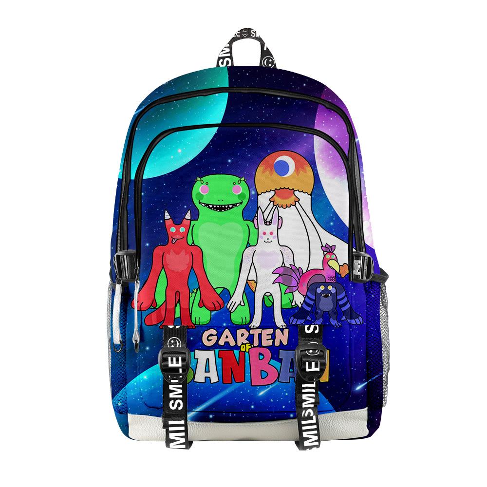 Cartoon Youthful School Bags Unisex Garten Of Banban Travel Bags 3D Print Oxford Waterproof Notebook Multifunction Backpacks
