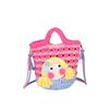 Cartoon Knitted Crossbody Bag With Shy Girl Design For Women Soft Lightweight Decorative Phone Pouch