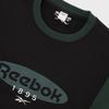 Reebok Heritage Colorblock Sweatshirt   Black Green Rets5fm42bk