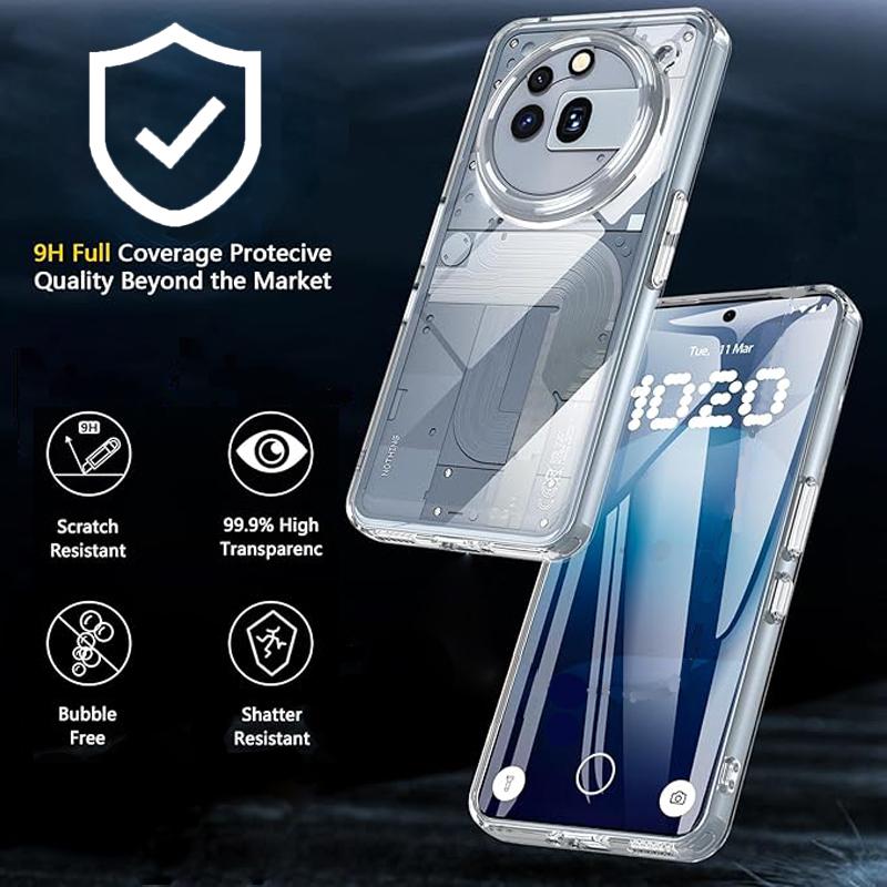 For Nothing Phone (3a) Pro Case Transparent TPU Shockproof Phone Cover