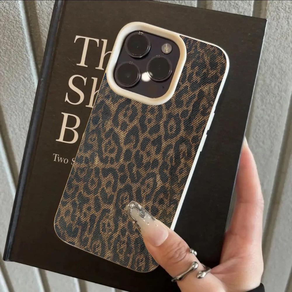 HOT Luxury Leopard Print Cool Lichee Leather Pattern Phone Case For Samsung S26 S25 S24 S23 S22 S21 S20 S10 Plus FE Ultra 4G 5G