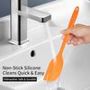 5Pcs Silicone Spatula Set Heat Resistant Baking Spatula Kit Nonstick Cooking Spatula Cream Butter Jam Scraper Kitchen Utensils