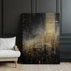 City Lights, Poster In Black And Gold City Lights, Poster In Black And Gold, 70X100 Cm, Unframed, Premium Canvas On Stretcher