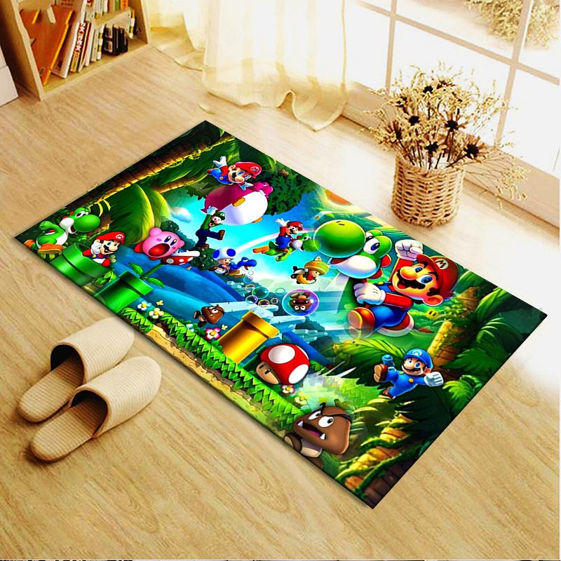 Mario Carpet Rug for Living Room Bedroom Home Sofa Decoration,Kids play Non-slip Floor Mat