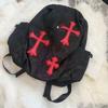Mochila tendencia nicho hottie cruz punk subcultura mochila de gran capacidad mochila bolsa de estudiante