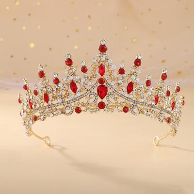 Neue Brautkrone, barock, stimmungsvoll, Strass, Geburtstagskrone, Performance-Haarschmuck, Hochzeitskleid-Accessoires