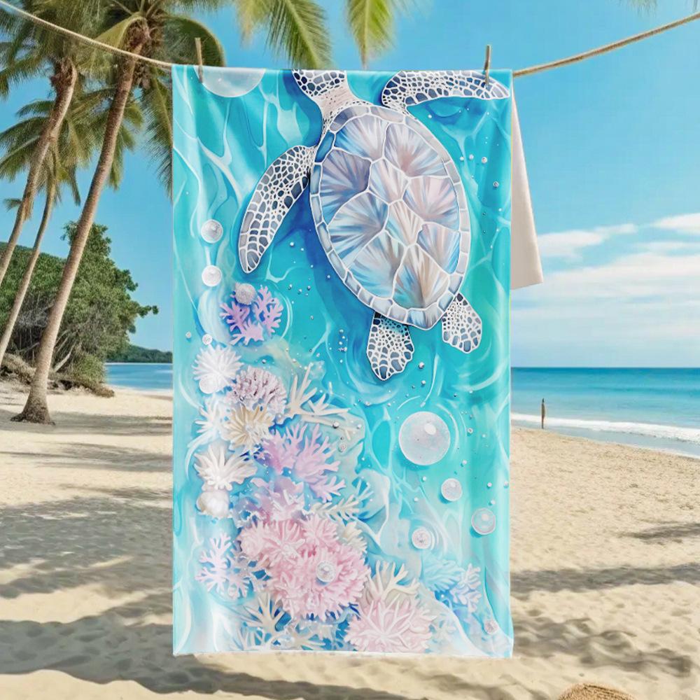 2026 Mermaid Tail Beach Towel Printed Towel Seaside Vacation Absorbent Beach Towel