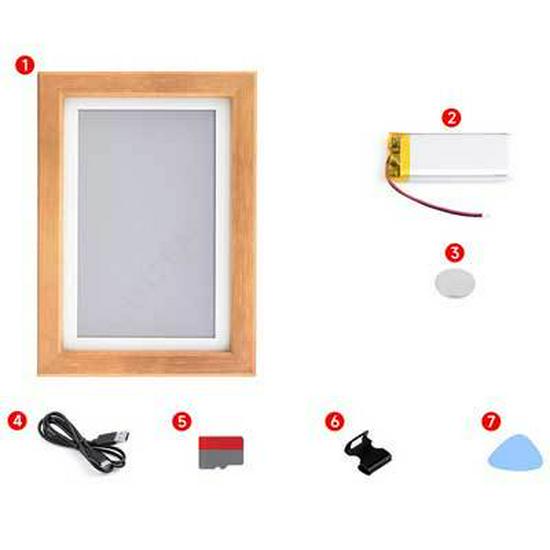 Raspberry Pi Pico 2 RP2350 Electronic Photo Frame with 7.3" E6 Full-Color Screen for Calendar/Painting Poster Display