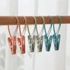 12PCS Bathroom Towel Clips Braided Multipurpose Cloth Hanger Bathroom Cotton Loop Towel Clip Metal Clamp Kitchen Home Storage