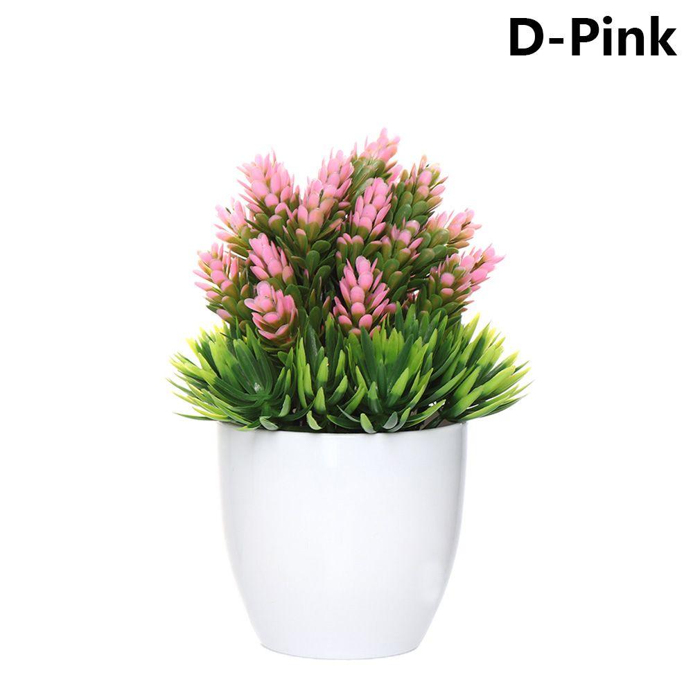 Ornamento Topiária Pinheiro Bonsai Artificial Decoração de Casa Simulação Vaso Plantas Realistas