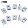 10–50 Stück Auto-Rostschutz-Clips, Schraubschnalle, Eisenblech, Auto, selbstschneidende Schraube, U-Typ-Clips für M4-M5-Schrauben