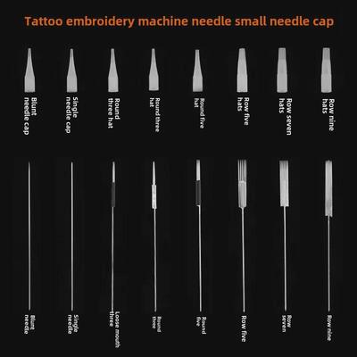 Universelle Nadelkappe für Stickerei, Lippen-Tattoo und Eyeliner: Neuer Stil Haarspitze mit 3 Größen.