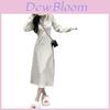 French Chic Knit Dress With Hood And Patching Style For Casual Fall Wear