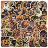 50 Retro Halloween Graffiti Waterproof Stickers for Water Bottles & Phones