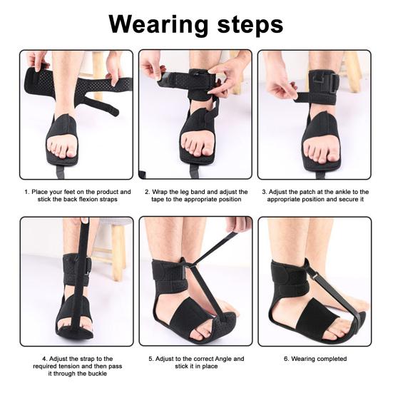 Plantar Fasciitis Night Splint Adjustable Breathable Women Men Adults Ankle Arch Support Stretch Boot Tendonitis Relief Sleeping Foot Drop Brace