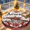 Custom Name Personalized Arsenal F.C Print Round Rug, Versatile Home Decor Carpet, for Playroom, Apartment, Balcony, Entryway, Hallway Gift