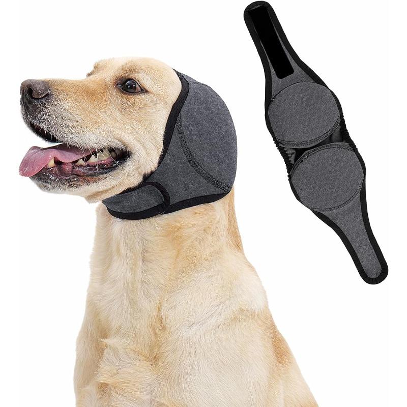 Beauty Waterproof Dog Earmuffs Adjustable Anti Anxiety Ear Protection Device Noise Reducing Pet Earmuffs for Bathing Rain Fireworks and Thunderstorms