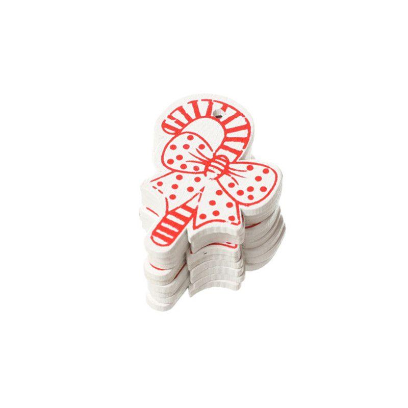 10pcs Christmas 5cm Tree Wooden Decor Xmas Home Hanging Ornaments Pendants Gift