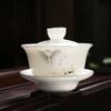 High-end suet jade kung fu tea set, high-end gifts for customers, company business gifts