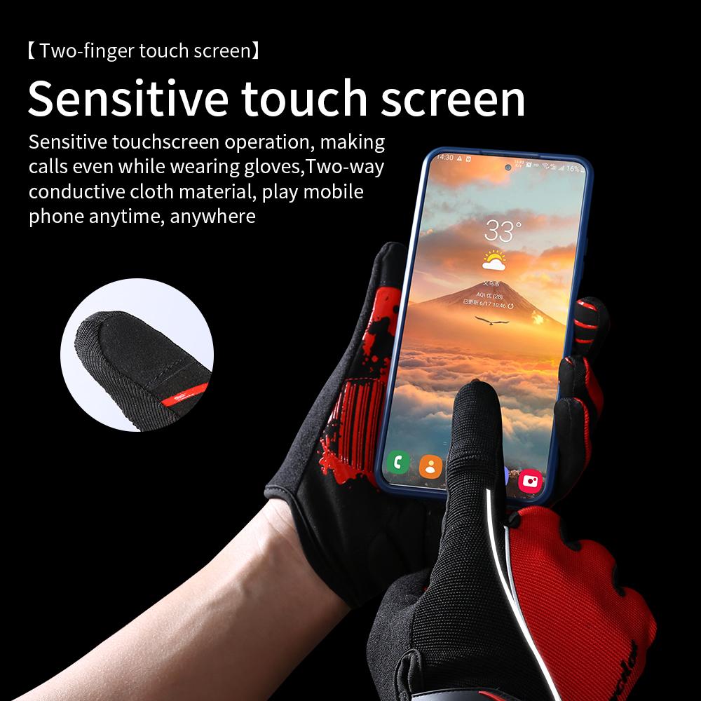 Universelle All-Finger-Handschuhe für Outdoor-Aktivitäten, Radfahren, Bequem, Atmungsaktiv und Rutschfest, Professionelle Motorrad-Fahrhandschuhe