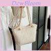 Chic Woven Tote Bag For Women Ideal For Spring Summer Travel Casual Beach Use