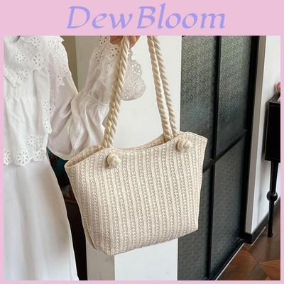 Chic Woven Tote Bag For Women Ideal For Spring Summer Travel Casual Beach Use