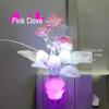LED Energy-Saving Mushroom Lamp with Colorful Artificial Flowers and Night Light Vase