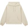 Levis Loose Fashion Casual Kangaroo Pocket Drawstring Hoodie Women Hoodies Off-White A9338-0000