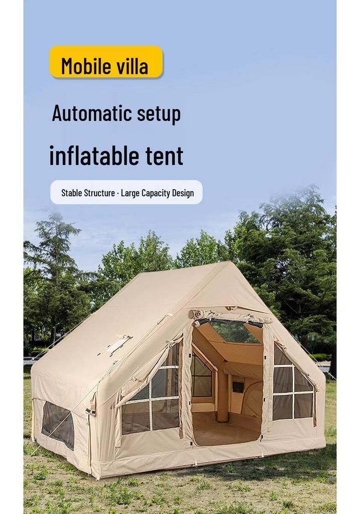 Inflatable Rainproof Camping Tent Set for 2-12 People